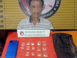 Satresnarkoba Mempawah Ringkus Pria Bawa 3,94 Gram Sabu